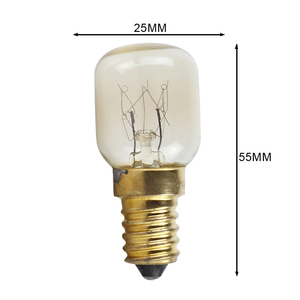 Lampe à incandescence <span class=keywords><strong>E14</strong></span> <span class=keywords><strong>15W</strong></span> 25W avec <span class=keywords><strong>ampoule</strong></span> de <span class=keywords><strong>four</strong></span> résistante à la chaleur à 300 degrés-Base en laiton - Product Image 3