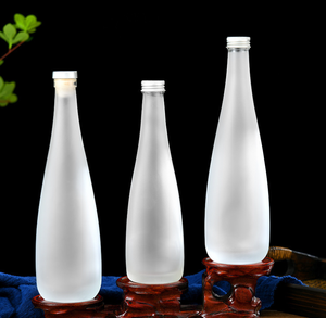 Botella <span class=keywords><strong>de</strong></span> Agua <span class=keywords><strong>de</strong></span> Vidrio <span class=keywords><strong>de</strong></span> Lujo <span class=keywords><strong>de</strong></span> Alta Calidad, 330ml/500ml, Transparente o Esmerilada, Color Personalizado, Tapa con Rosca, Tapa <span class=keywords><strong>de</strong></span> Marca, Reutilizable para Hotel, para Brandy - Product Image 4