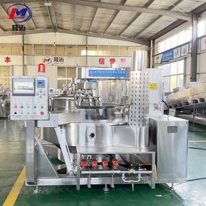 Mesin pengaduk makanan listrik uap Gas otomatis, Ketel masak dengan pengaduk Agitator Pot ganda dimiringkan - Product Image 3