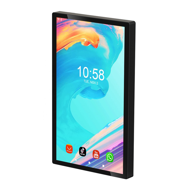 Wall Mounted Android Os Flat Advertising Display 15.6 Inch Digital Signage Lcd Screen for Elevator