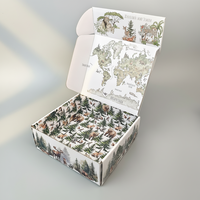 Échantillon gratuit, boîte en carton ondulé épais pliable et recyclable, boîte en carton personnalisée, boîte cadeau de Noël, boîte d'expédition pour jouets, boîte d'emballage