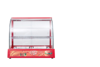Vitrine chauffante pour aliments commerciaux avec porte en verre - Vitrine isolée électrique à 2 niveaux Fast Food Saulosent Tood Warhar