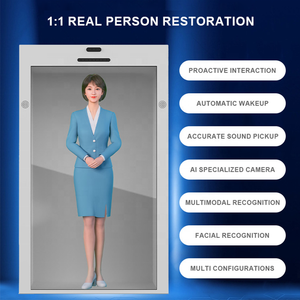 Kiosco interactivo alimentado por <span class=keywords><strong>Al</strong></span> Caja de exhibición transparente de 65 pulgadas Pantalla táctil LCD Multimodal 3D Tienda minorista Educación - Product Image 2