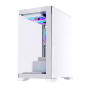 Lovinglcool Ốp Máy tính chơi Game giữa tháp mATX kính cường lực mini khung Máy Tính Game Thủ Máy Tính <span class=keywords><strong>ITX</strong></span> hỗ trợ 240 làm mát chất lỏng argb - Product Image 3