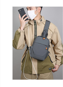 Bolso Bandolera Multifuncional de Moda para Hombre al por Mayor con Cierre de Cremallera, Bolso de Pecho Casual para Niños, Bolso Pequeño - Product Image 6