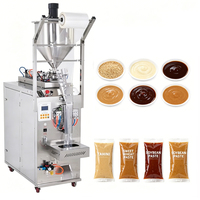 Machine d'emballage verticale automatique personnalisée pour miel et pâte de piment, avec papier d'aluminium et langue d'utilisation personnalisable, pour petites usines de sauces