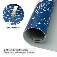 Tapis de Souris Gaming en Cuir PU Imperméable Personnalisable, Taille Unique, Ergonomique, en Cuir de Chamois, Vente en Gros Usine