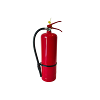 Extincteur à eau pratique de 4 L, base plate, poignée rouge, manomètre, pour la sécurité incendie quotidienne