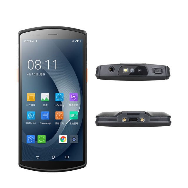 DT50 Touch Screen 1D/2D Barcode Scanner PDA with Flash 5.7 Inch Display Android Scanner Machine