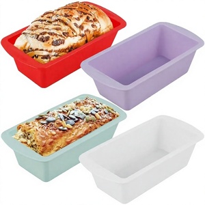 Moule à pain en silicone écologique, antiadhésif, rectangulaire, pour gâteau et pain - Product Image 4