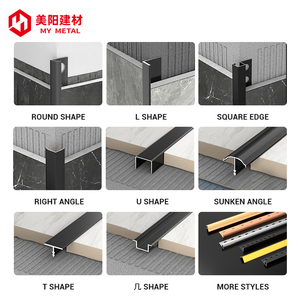 Materiale da costruzione ceramica bordo protezione piastrelle profilo in alluminio per piastrelle e angolo di protezione - Product Image 6