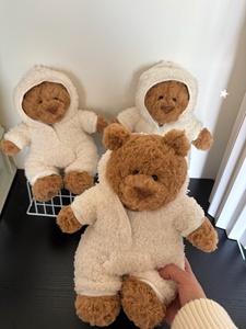 Jellycat Bartholomew <strong>Bear</strong> With Romper Outfit 28cm <strong>Cute</strong> Stuffed Plush Toy For Kids Gift Wholesale - Product Image 2