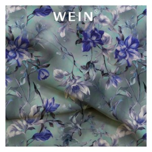 WI-B28 Polyester Koshibo Crepe Tùy Chỉnh Kỹ Thuật Số Hoa Thanh Lịch Màu Hồng In Hoa Cho Phụ Nữ Ăn Mặc Vải - Product Image 4