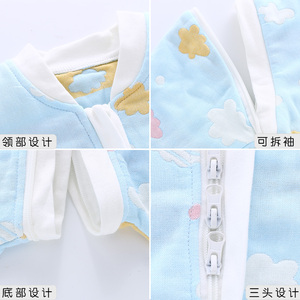 OEKO pigiama in un pezzo di garza per bambini di alta qualità abbigliamento per neonati comodi sacchi a pelo per bambini - Product Image 3