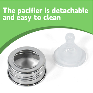 Anti-corrosion 8oz <span class=keywords><strong>Bébé</strong></span> Minimaliste Miroir Polonais En Acier Inoxydable Garder L'eau Chaude Lait Biberon avec SILICONE Sippy Couvercle - Product Image 5