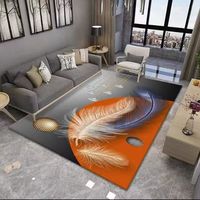 Einfacher Wohnzimmer teppich im modernen Stil, rutsch fest und geräusch reduzierend mit maschinell hergestellten Teppichen und Sets mit abstraktem Muster