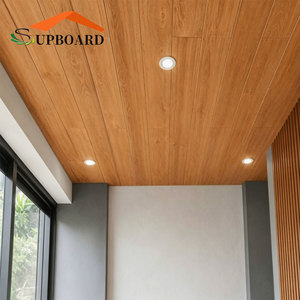 Panneaux de revêtement en <span class=keywords><strong>PVC</strong></span> imitation bois <span class=keywords><strong>d</strong></span>écoratifs, faciles à installer, pour murs et plafonds intérieurs, pour la rénovation de la maison - Product Image 1