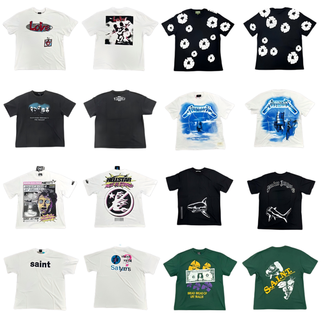 OEM ODM Wholesale Men's T-shirt Y2K Streetwear Graphic Print Oversized Cotton Boxy Fit Tee Custom Manufacturer Bulk