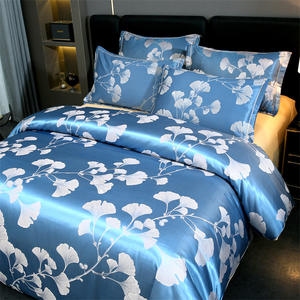 Ensemble de literie de luxe léger, quatre pièces, lit double 1,8 m, housse de couette à motif imprimé, 100 % polyester, laine, textile de maison de luxe - Product Image 4