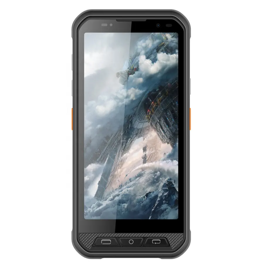 5.7inch touch screen single slot cradle charger handheld terminal android rugged rugged smartphone pda