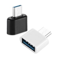 Adaptateur convertisseur OTG Type-C en alliage d'aluminium ABS certifié FCC, câble USB-C femelle vers USB3.1 mâle pour S8/S9 pour P20