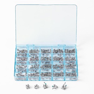 Brackets orthodontiques mini Roth réglables avec 345 crochets, mécanisme de réglage métallique, source d'alimentation pour matériel orthodontique - Product Image 2