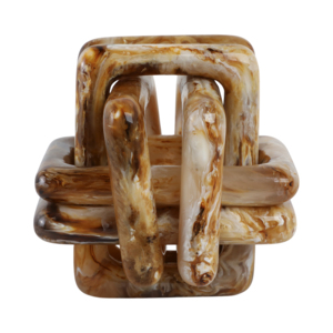 Scultura a nodo in marmo per decorazioni domestiche e accenti per il bagno, ornamento moderno per l'arredamento di stanze, decorazione per mensole, pezzo di design per l'ufficio - Product Image 5