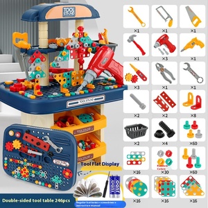 Hai mặt vít bàn làm việc trẻ em khoan điện đồ chơi câu đố lắp ráp ABS nhựa hộp công cụ unisex 5-<span class=keywords><strong>7</strong></span> năm mô phỏng - Product Image 6