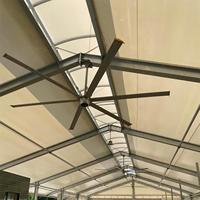24FT chine grand ventilateur de plafond industriel hvls, moteur de ventilateur PMSM BLDC
