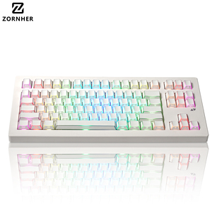 คีย์บอร์ด Zornher CG870 แบบพับได้ 88 ปุ่ม ลาย Shadow สลักด้านข้าง ไฟ RGB Backlit แบบตั้งโปรแกรมได้ รองรับสามโหมด เงียบ สำหรับเล่นเกมอีสปอร์ตและใช้งานในสำนั<span class=keywords><strong>ก</strong></span>งาน - Product Image 1
