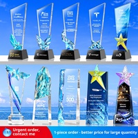 Trophée en cristal artificiel créatif, design gratuit, personnalisable avec nouvelle gravure, pour compétition, champion, personnel et équipe exceptionnels