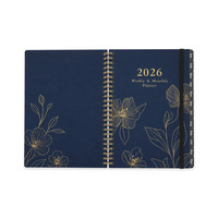 Carnet de planification A5 2026 à spirale en anglais, couverture PP, reliure par corde, agenda, planificateur de temps, cadeau, best-seller à prix abordable