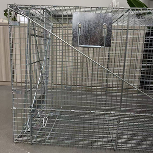 Venta caliente plegable 152,4*50,8*71CM <span class=keywords><strong>trampa</strong></span> <span class=keywords><strong>jaula</strong></span> plegable grande <span class=keywords><strong>trampa</strong></span> <span class=keywords><strong>para</strong></span> animales vivos <span class=keywords><strong>jaula</strong></span> <span class=keywords><strong>para</strong></span> <span class=keywords><strong>perros</strong></span> salvajes <span class=keywords><strong>trampa</strong></span> - Product Image 5