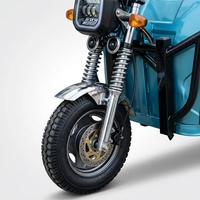 Electric Tricycle Open Body 1000W GCC Three-wheel Cargo Motorcycle 40km/h Long Range 500kg Payload Electric Three-wheeler