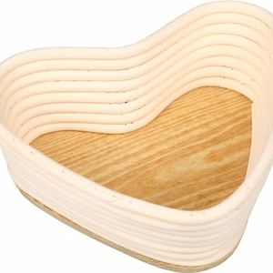 Cesta <span class=keywords><strong>de</strong></span> fermentación ovalada <span class=keywords><strong>de</strong></span> bambú y ratán resistente para masa madre, tipo Panadero Lino Couche, 25x15x8 cm - Product Image 3