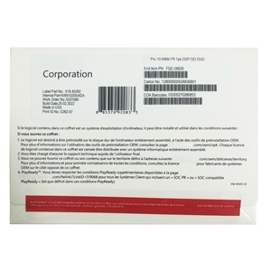 DVD OEM <span class=keywords><strong>de</strong></span> <span class=keywords><strong>Windows</strong></span> <span class=keywords><strong>10</strong></span> <span class=keywords><strong>Pro</strong></span> en Francés <span class=keywords><strong>de</strong></span> Alta Calidad y Etiqueta <span class=keywords><strong>de</strong></span> <span class=keywords><strong>Clave</strong></span> <span class=keywords><strong>de</strong></span> Producto, Activación Global en Línea 100%, DSP CD con 12 Meses <span class=keywords><strong>de</strong></span> Garantía - Product Image 2