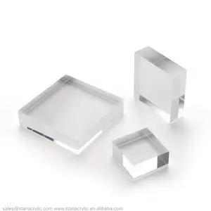 Custom Brilliant extra clear highly polished acrylic display PMMA block