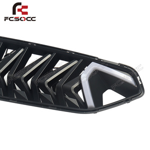 Pour <span class=keywords><strong>Ford</strong></span> <span class=keywords><strong>Mustang</strong></span> 2018-2022 Base Ecoboost <span class=keywords><strong>GT</strong></span> LED Lumière <span class=keywords><strong>blanche</strong></span> Armure Sport Grille Pare-chocs avant Accessoire - Product Image 3