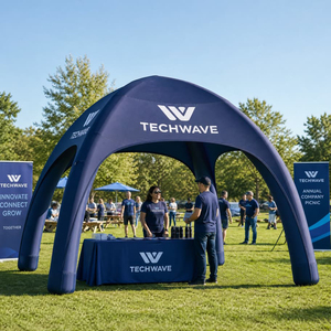 Carpa inflable de 4 patas para eventos al aire libre, promociones, impermeable, grande, portátil, tipo gazebo. - Product Image 4