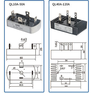QL100A 1600V <span class=keywords><strong>Rectificador</strong></span> <span class=keywords><strong>de</strong></span> puente monofásico <span class=keywords><strong>de</strong></span> cuatro patas <span class=keywords><strong>de</strong></span> alta potencia, conversión AC-DC <span class=keywords><strong>de</strong></span> <span class=keywords><strong>onda</strong></span> <span class=keywords><strong>completa</strong></span>, fuentes <span class=keywords><strong>de</strong></span> alimentación industriales y generadores - Product Image 4