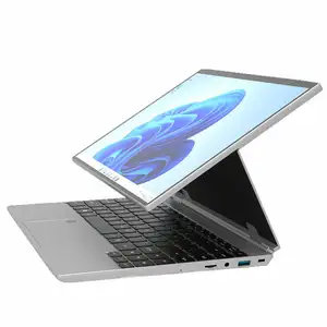 गर्म बेच व्यापार लैपटॉप पीसी 14.1 इंच टच स्क्रीन कंप्यूटर N5105 ट्रैक्टर कोर 2.4G/5G खिड़की 10 11 कंप्यूटर व्यापार लैपटॉप
