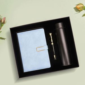 Promotion Custom Design Luxury Package PU Leather Notebook Gift Box <b>Journal</b> A5 Writing Notebook Gift Set for Business - Product Image 4