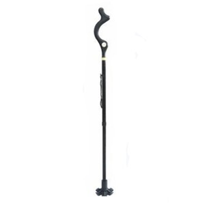 Canne de marche pliable noire réglable en hauteur (40-49 pouces) pour la mobilité des personnes âgées et les voyages - Product Image 5