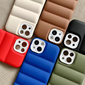 Vente en gros de veste en duvet de luxe Oem, housse de téléphone portable Tpu pour Iphone 15 14 13 12 11pro Max Plus - Product Image 6