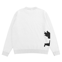 Pull en coton imprimé pour homme, motif jacquard personnalisé, respirant et anti-rétrécissement, pull tricoté, fourniture ODM