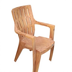Wholesale Modern Curved Seat Edge Plastic <b>Dining</b> <b>Chairs</b> Arm Durable <b>Stackable</b> Furniture Comfortable Seating Lightweight for - Product Image 1