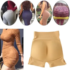 Vrouwen Sexy Hoge Taille Body Shaper Butt Lifter Gewatteerde Heupversterker Shapewear Buik Controle Slipje Nep Kont Shorts