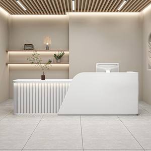 Nuevo Escritorio <span class=keywords><strong>de</strong></span> recepción <span class=keywords><strong>de</strong></span> esquina en forma <span class=keywords><strong>de</strong></span> L <span class=keywords><strong>de</strong></span> estilo chino personalizable salón <span class=keywords><strong>de</strong></span> belleza tienda <span class=keywords><strong>de</strong></span> ropa Escritorio <span class=keywords><strong>de</strong></span> clínica <span class=keywords><strong>dental</strong></span> recepción - Product Image 4