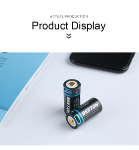 用于数码相机/监控设备的新型16340 USB可充电锂离子电池 - Product Image 6