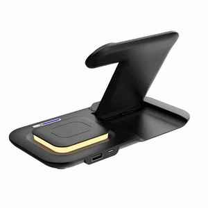 <span class=keywords><strong>Chargeur</strong></span> sans fil 15W True Fast <span class=keywords><strong>Chargeur</strong></span> sans fil 4-1 magnétique pliable avec lumière intelligente pour la nuit - Product Image 4